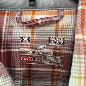 Men’s button down under amour shirt